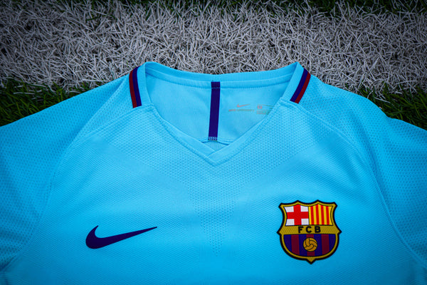 Jersey FC Barcelona Version Jugador Visitante Temporada 2017-18 (Talla M)