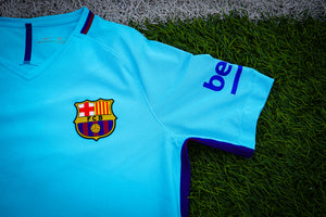Jersey FC Barcelona Version Jugador Visitante Temporada 2017-18 (Talla M)