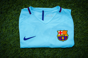 Jersey FC Barcelona Version Jugador Visitante Temporada 2017-18 (Talla M)