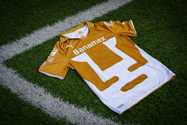Jersey Pumas UNAM Kevin Quiñones Autografiada Local Temporada 2013-14 (Talla M)