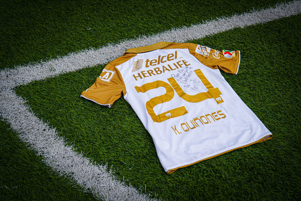 Jersey Pumas UNAM Kevin Quiñones Autografiada Local Temporada 2013-14 (Talla M)