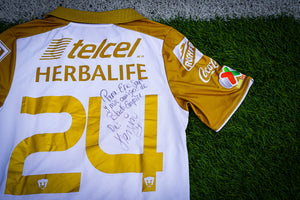 Jersey Pumas UNAM Kevin Quiñones Autografiada Local Temporada 2013-14 (Talla M)